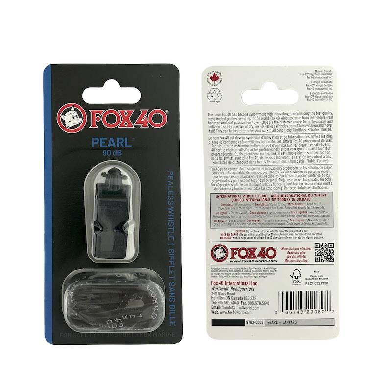 Fox40 Nuclear Inletpost PEARL genuine Canadian imported professional non -thorn ears without nuclear outlet 90 decibels