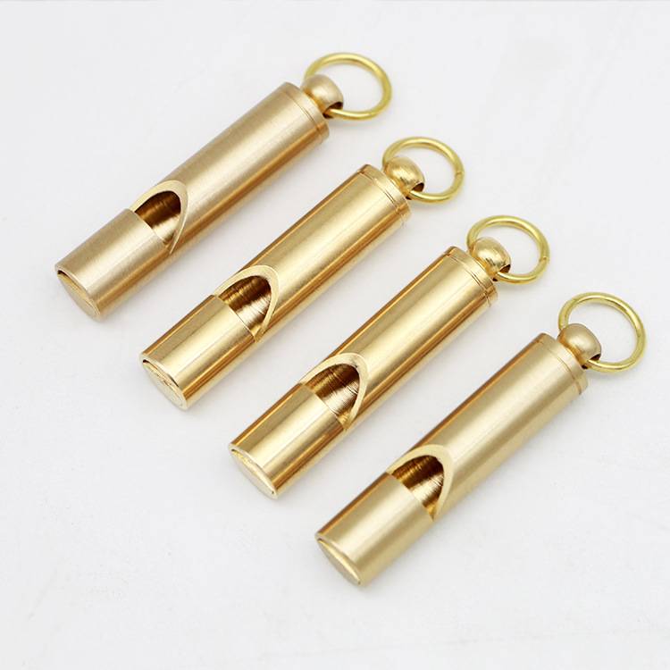 Bronze's out-of-the-house survival equipment retrofitted the brass whistle