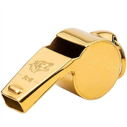 New product North Wolf Penton Super Large Volume Movement Training Referee Special whistle Pure copper metal plating real gold