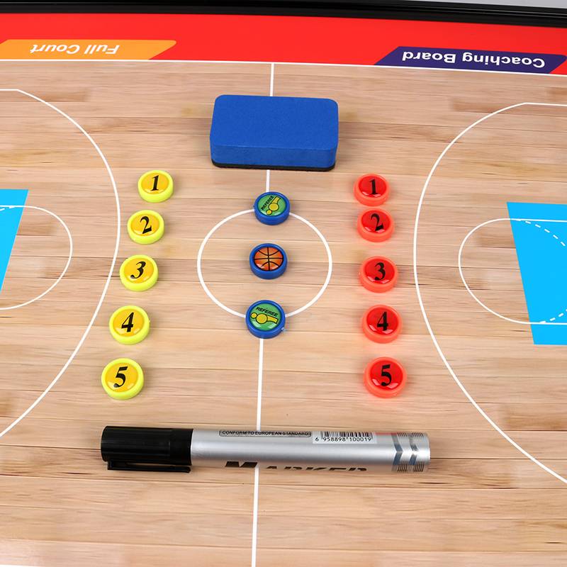 Large -sized bracket -type magnetic basketball tactical board can be written, rubbing, explanation board basketball equipment referee coach supplies