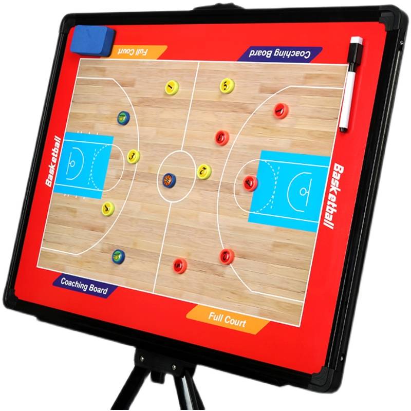 Large -sized bracket -type magnetic basketball tactical board can be written, rubbing, explanation board basketball equipment referee coach supplies