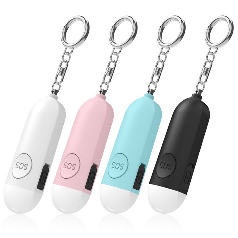 A self-defense self-defense alarm flashes with a student screamer security rescue