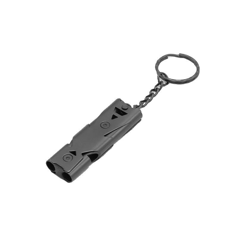 Outdoor field lifeline whistle high -frequency whistle survival equipment survival dual -hole explosive stainless steel whistle basketball referee whistle