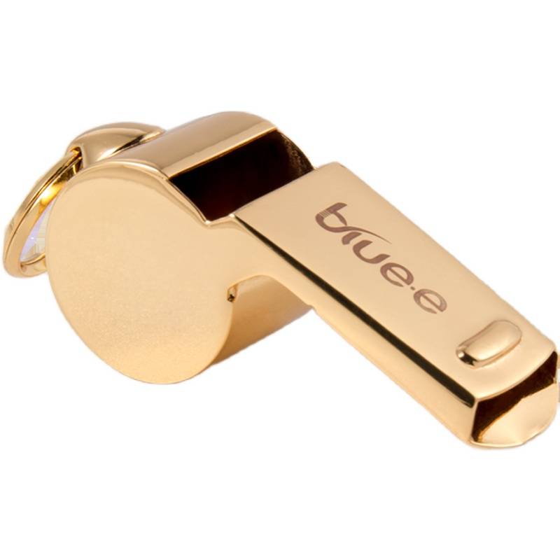 Bluee referee special whistle pure copper gold -plated medium -high audio whistle sports competition with nuclear whistle/1102