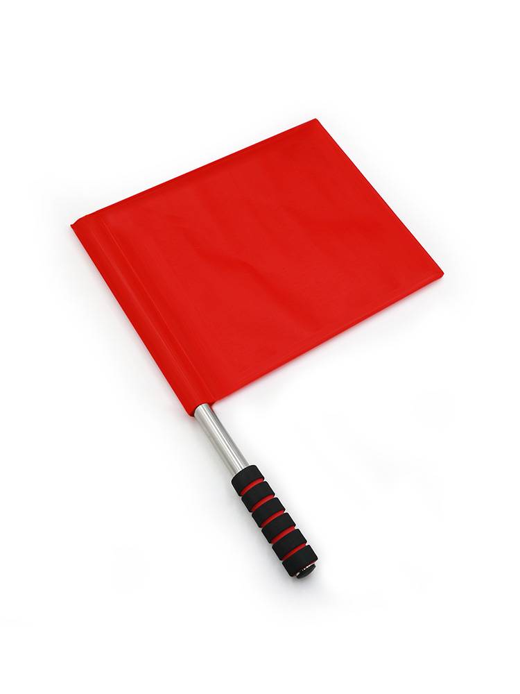 Command signal flag traffic command flag track and field football referee flag team gongs and drums to send flag red, white, red and green tactical warning flag