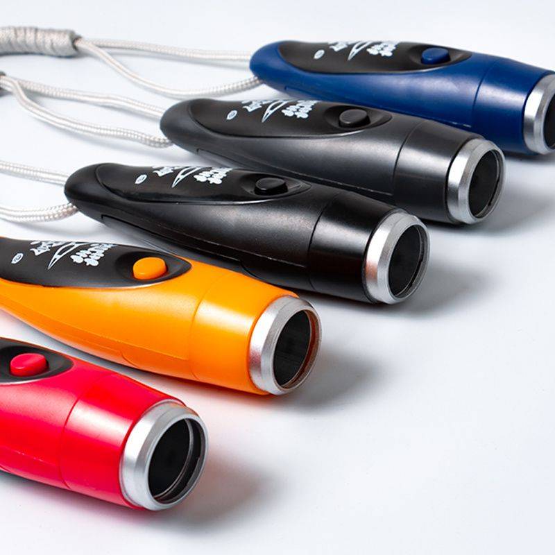 Electronic mouth whistle three -tone high decibel blue ball football game referee command training electric whistle to send button students