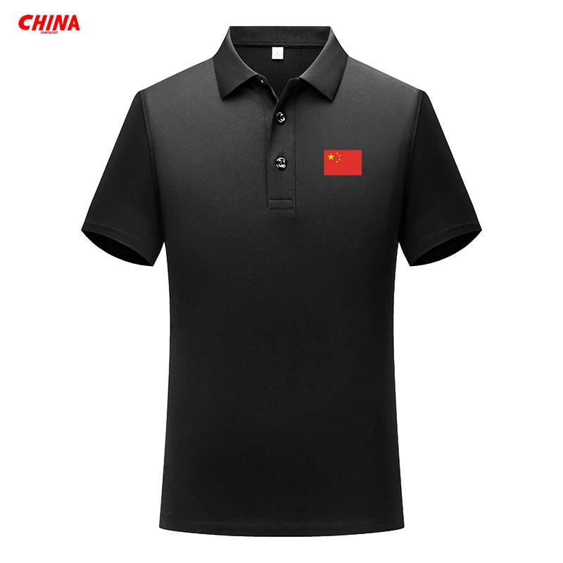 Xiaxin Chinese team short -sleeved T -shirt men's sports quick -drying POLO shirt coach referee breathable shirt customization