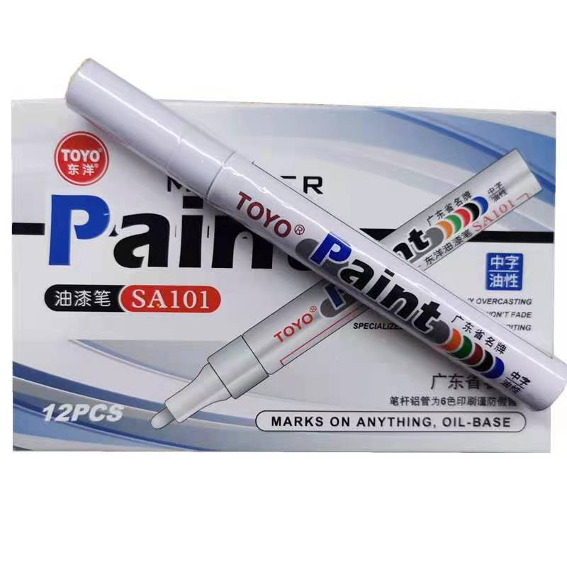 Toyo paint pen white mark pen SA101 Sign -in paint pipe toyo paint pen black waterproof tire pipe