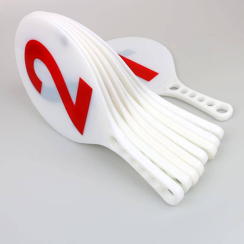 Plastic basketball criminals school sports competition changing cards to suspend cards referee instructions number card