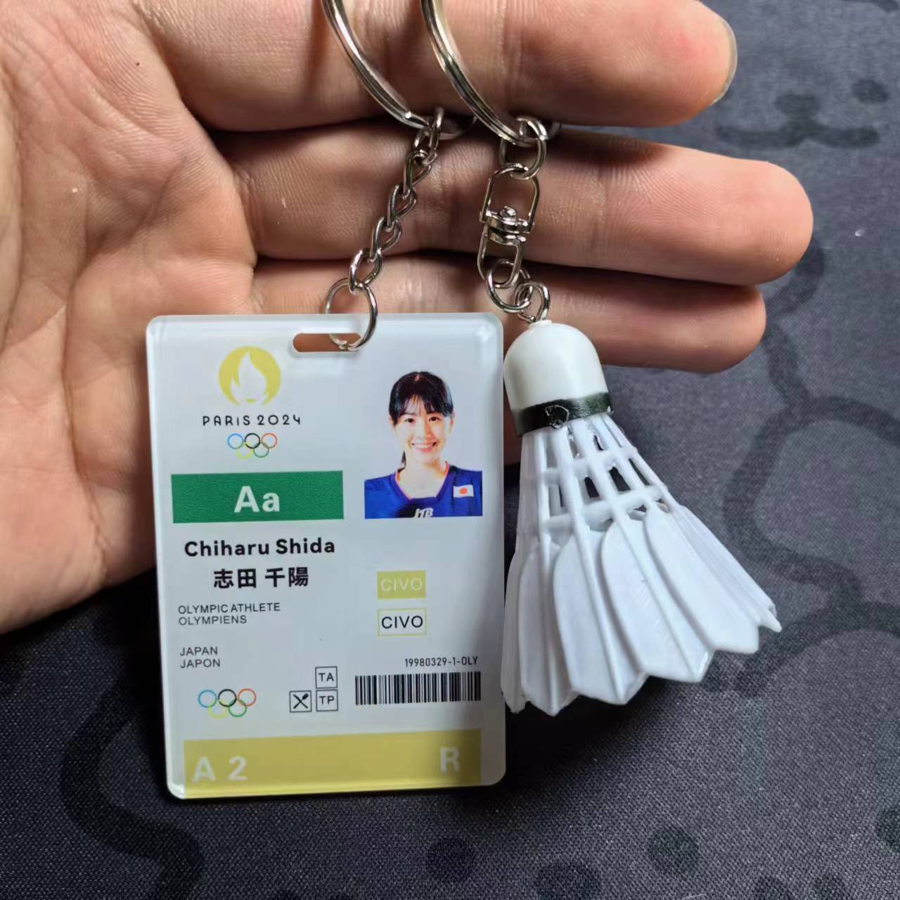 Badminton key buckle Lin Danli Li Zongwei Li Zitian Li Zijia star keychain collection commemorates the surrounding badminton