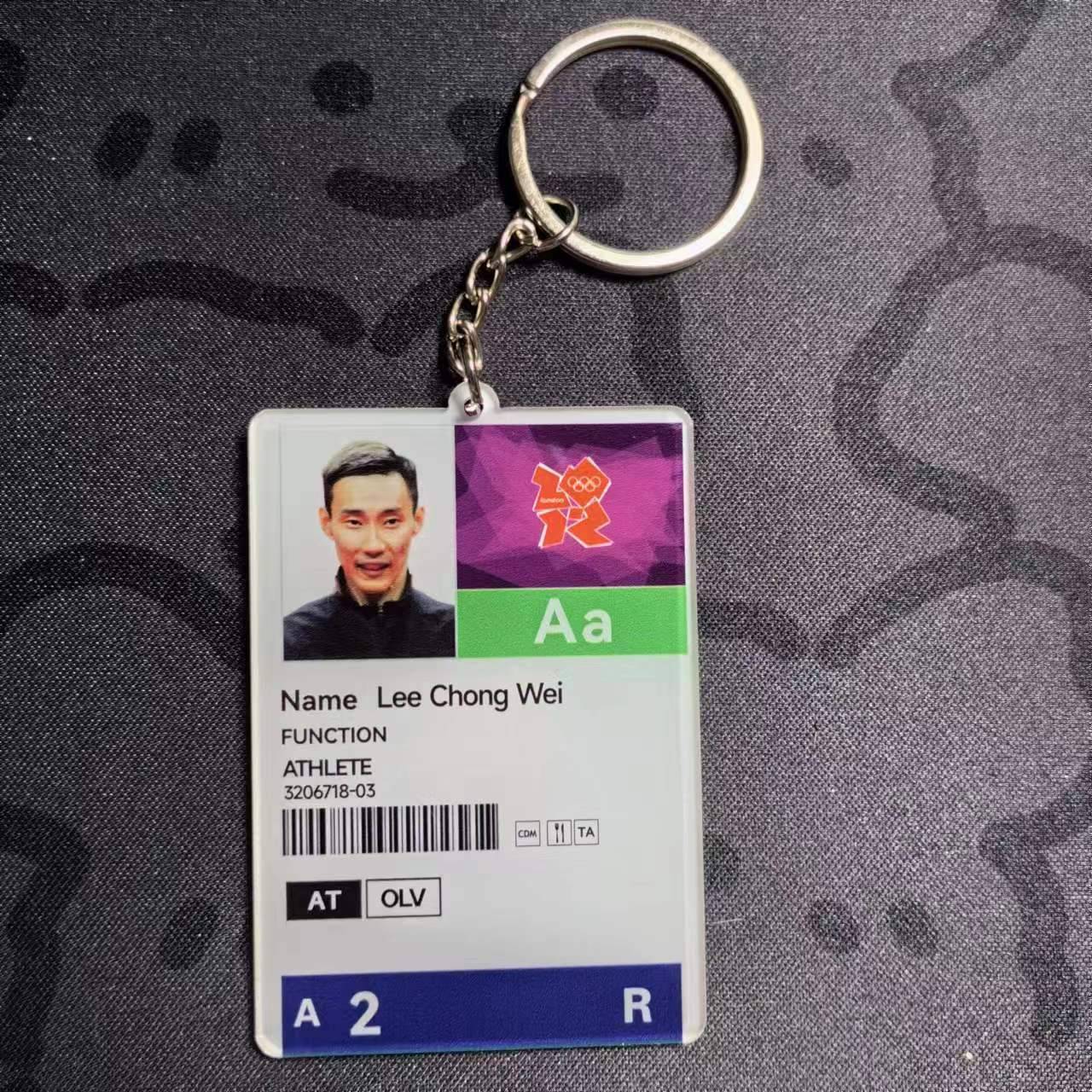Badminton key buckle Lin Danli Li Zongwei Li Zitian Li Zijia star keychain collection commemorates the surrounding badminton