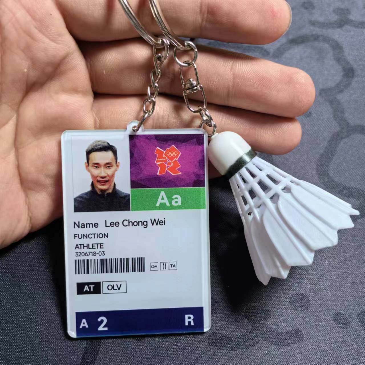 Badminton key buckle Lin Danli Li Zongwei Li Zitian Li Zijia star keychain collection commemorates the surrounding badminton