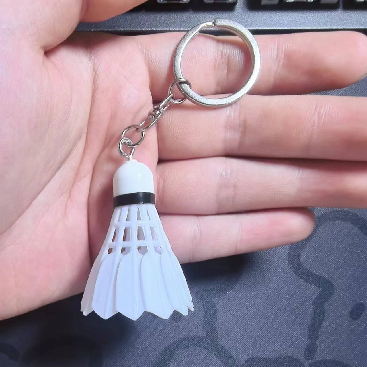 Big white badminton