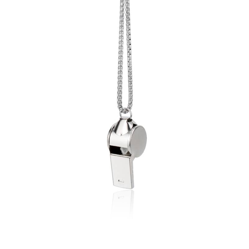 Passing Necklace Men's Women's Korean Version Hanging Chain Hip Hop Pun Punk Pendant Coach Gully Referee Toning