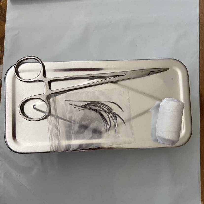 4 -piece set (needle+line+needle clamp+aluminum box)