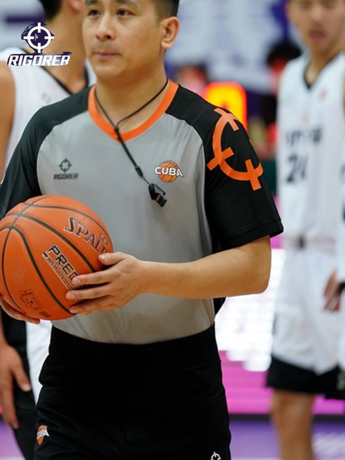 2023 New Punctioner basketball referee takes the shirt short T -shirt contrasting color, breathable fast dry Z122110486