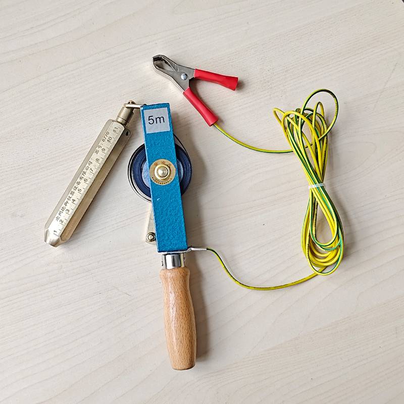 Copper hammer+carbon steel ruler 5 meters+clip line