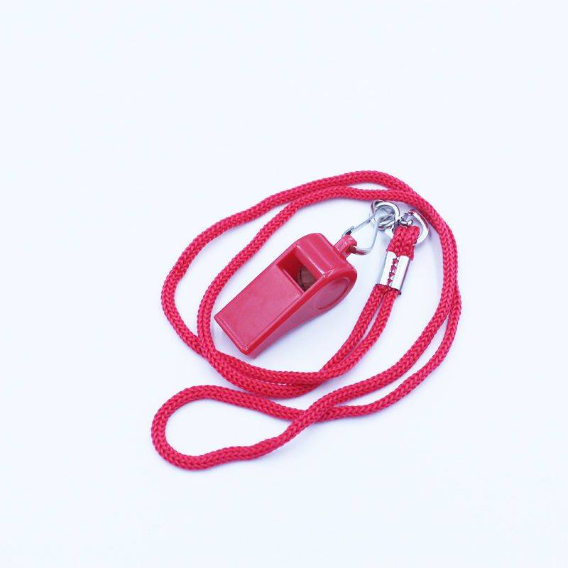 Plastic mouth whistle red color bag 5