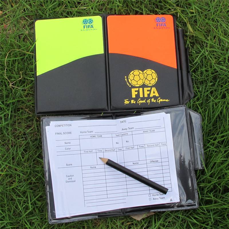 1 red and yellow card