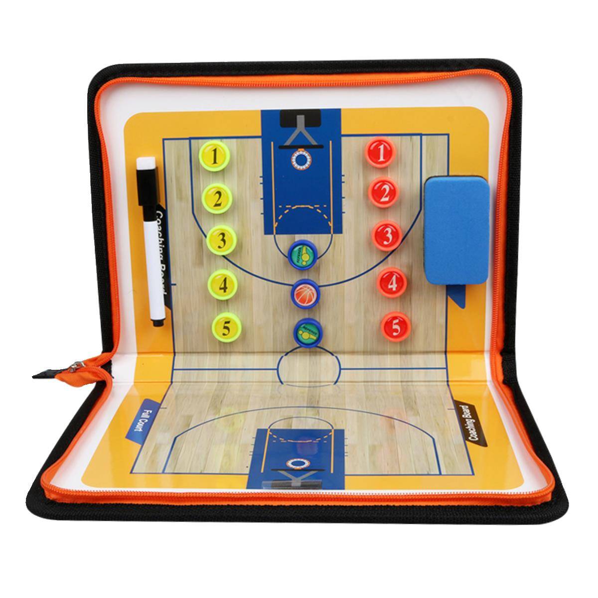Zipper basketball tactical board referee coach supplies zipper folding basketball tactical board demonstration board drill board
