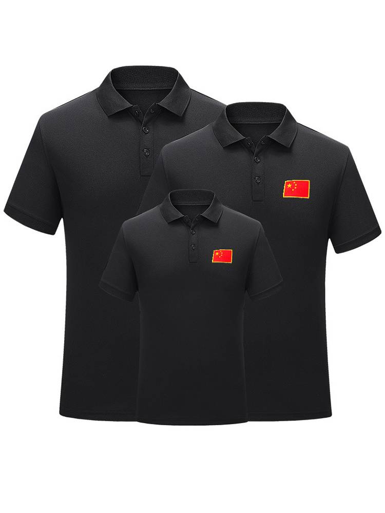 Xiaxin Chinese team short -sleeved T -shirt men's sports quick -drying POLO shirt coach referee breathable shirt customization
