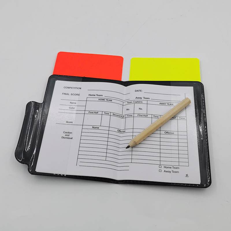 Soccer referee picker, red and yellow
