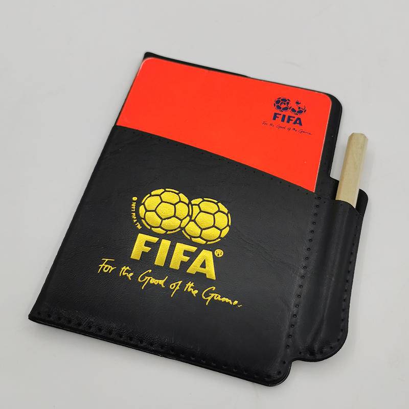 Soccer referee picker, red and yellow