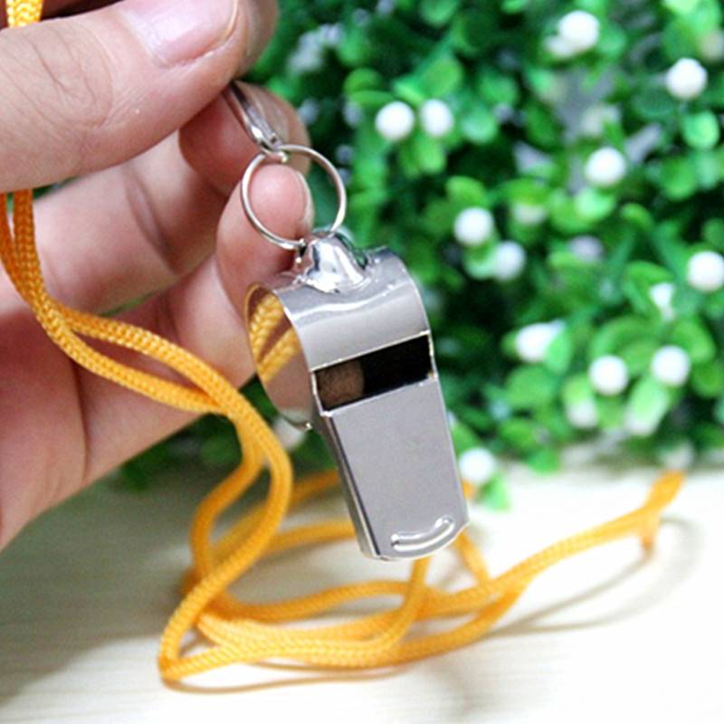 Judge whistles, metal whistles, stainless iron whistles, sports whistles, sports supplies, hanging