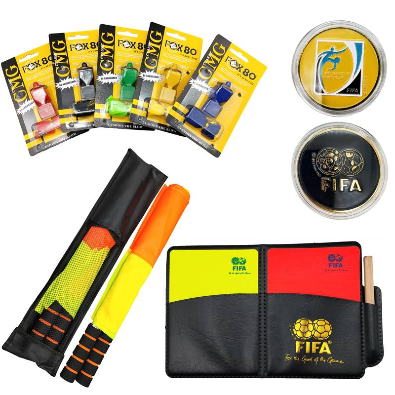FIFA Picking Currency+Referee Banner+Red and Yellow Card+Pot whistle