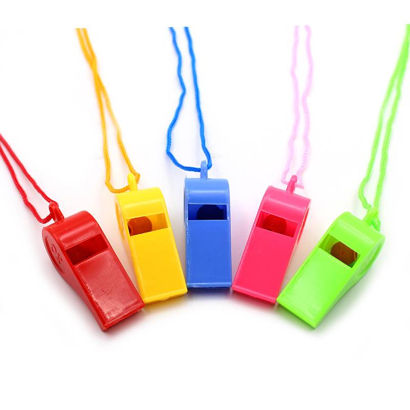 Color plastic whistle, referee whistle cheese supplies, fans whistle ball game supplies