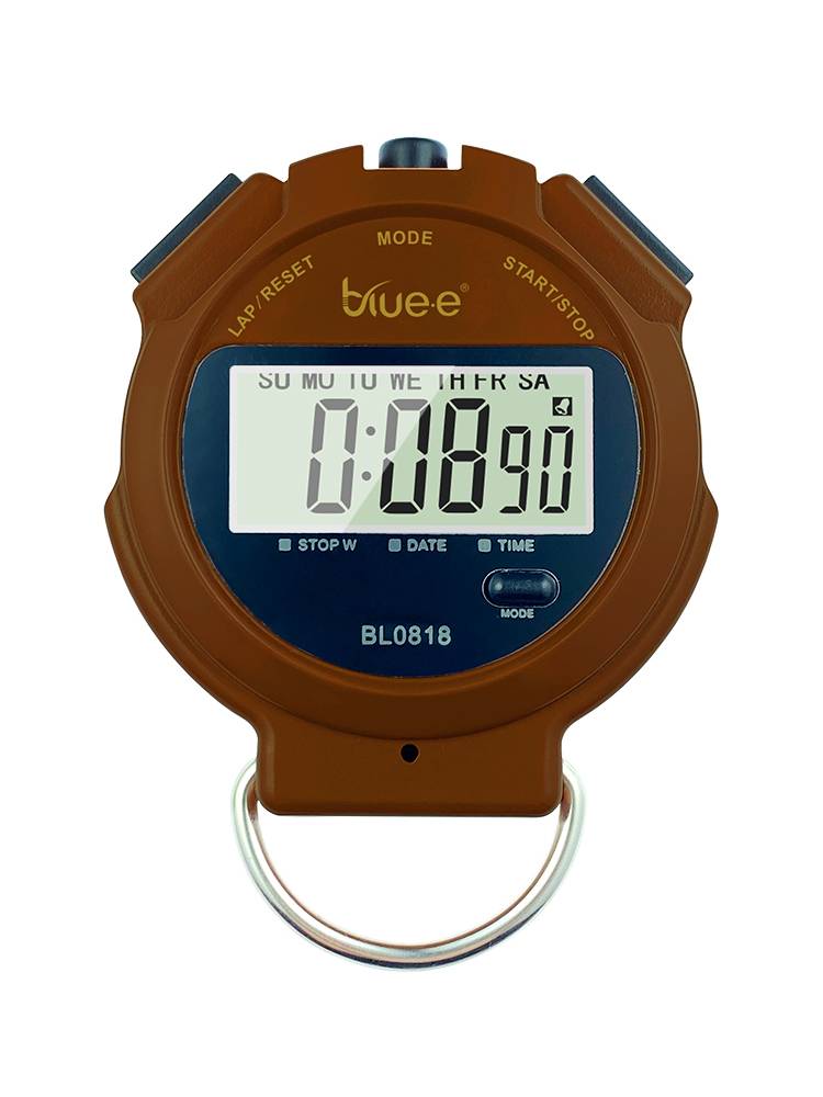 Bluee perfume timer track and field motion training running meter referee coach special electronic code watch coffee/0818