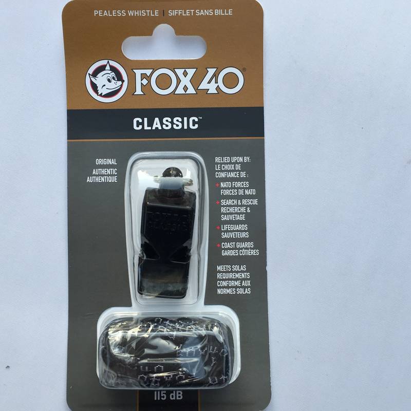 Original imported Canadian FOX40 fox whistle Classic basket/foot/volleyball referee whistle 115 decibels