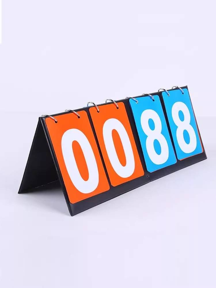 Portable page overturning basketball script billiards football table tennis score -dedicated competition special competition script can be engraved