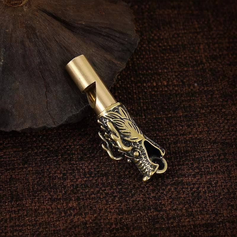 Pure Bronze Exit keychain State Bamboo Fair Light Light Noodles Survival Competition Judge Toning Outdoor Products