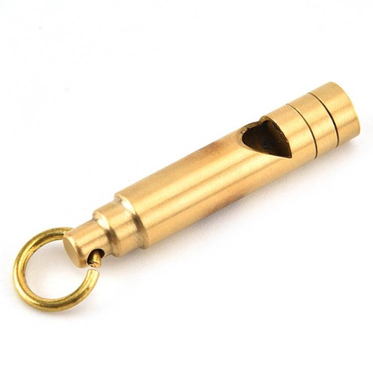 Hiravity pendant retro bronze exit handmade pure referee survival whistle keychain outdoor supplies