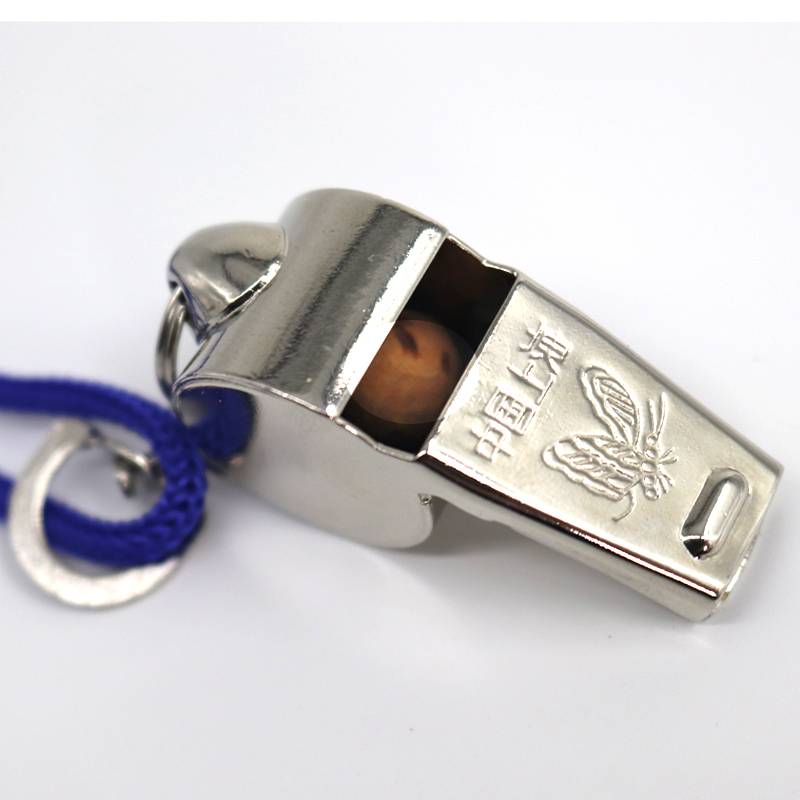 Genuine Shanghai Butterfly Brand Referendum Speak Senior Copper Powder Traffic Command Whistle Metal Exit Slot Competition