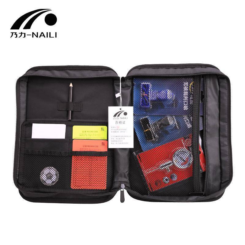The referee football kit with a red-and-yellow bag sheet picker whistle set for the air pressure competition