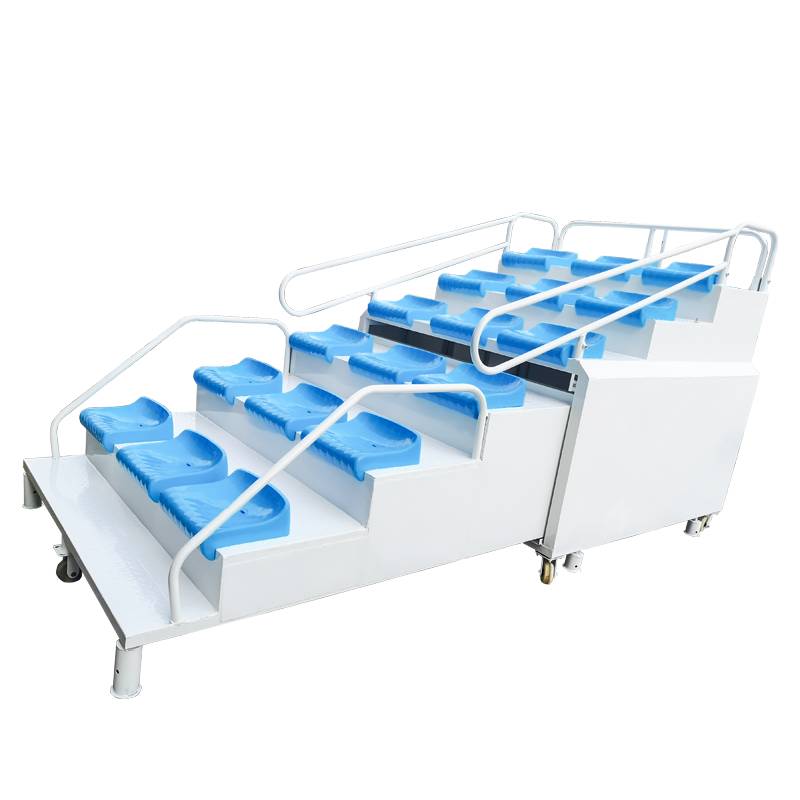 Move -type telescopic Ending End of the Magistrates Channel to watch the track and field venue equipment 12 runway referee timing platform