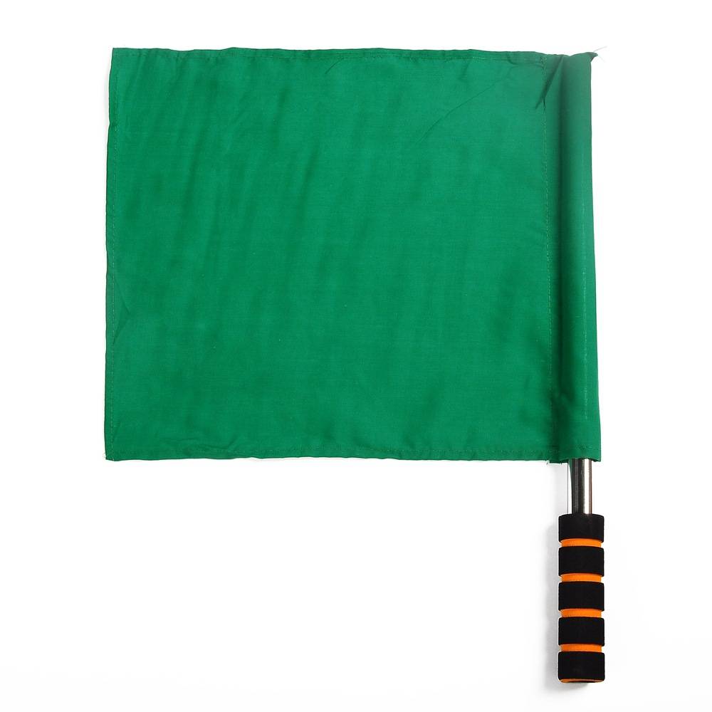 Stainless steel hair order flag-green