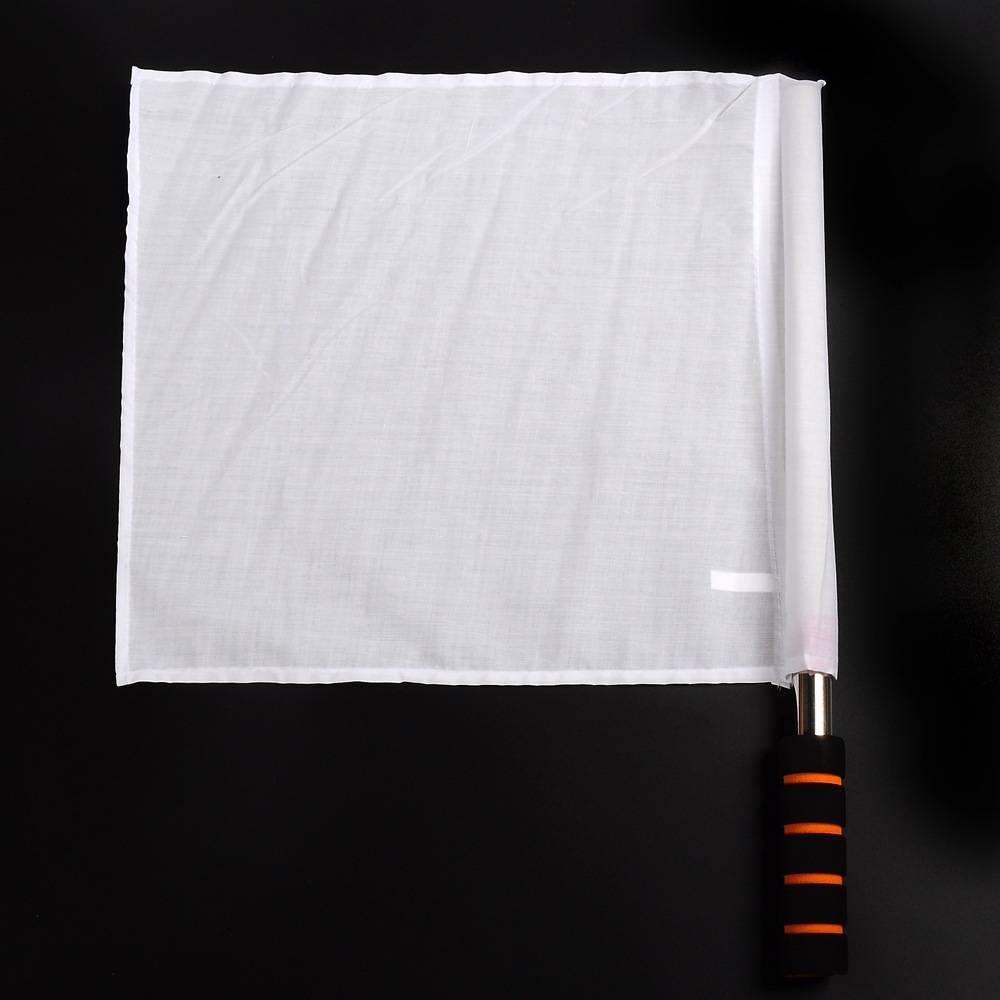 Stainless steel hair order flag-white