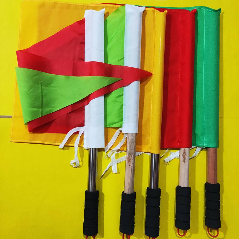 Signal flag command flag hand to hold various colors of railway vehicle outdoor outdoor flag referee flag traffic command flags, etc.