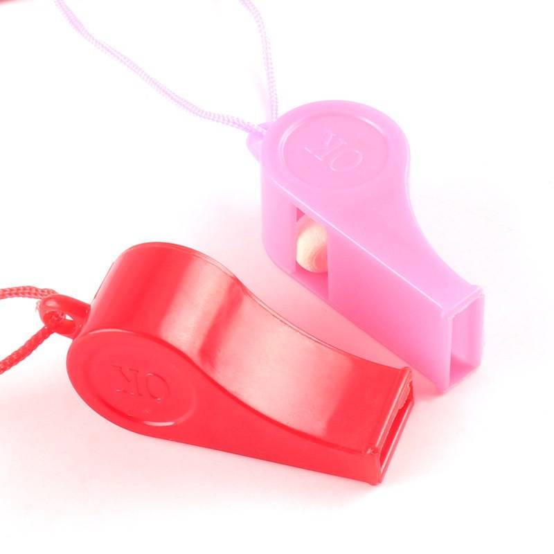 Sports goods plastic whistle children's nostalgic toys color cheer cheer referee whistle fans manufacturers direct sales