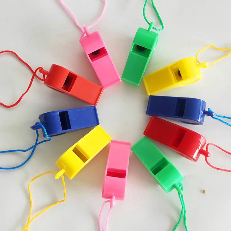Sports goods plastic whistle children's toys color cheer cheer referee whistle fans manufacturers direct sales