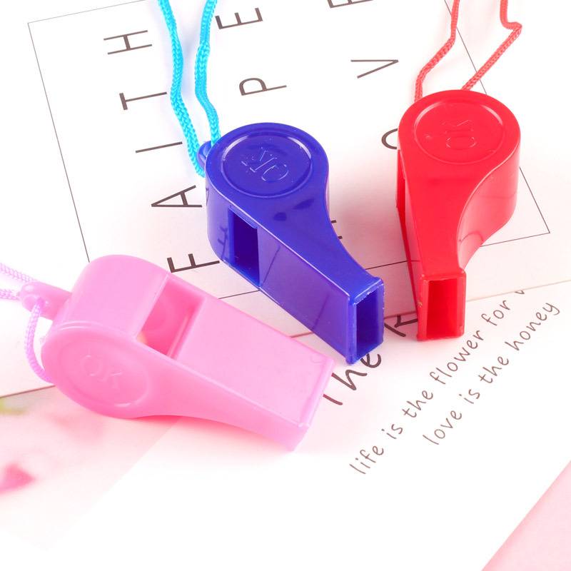 Sports goods plastic whistle children's toys color cheer cheer referee whistle fans whistle manufacturers direct sales