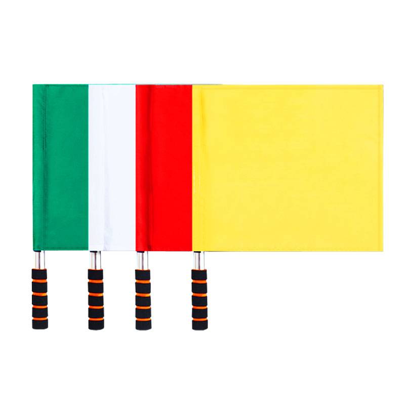 The referee flag flag movement will issue a flag for the flag of the railway and a flag for the red, yellow and white traffic