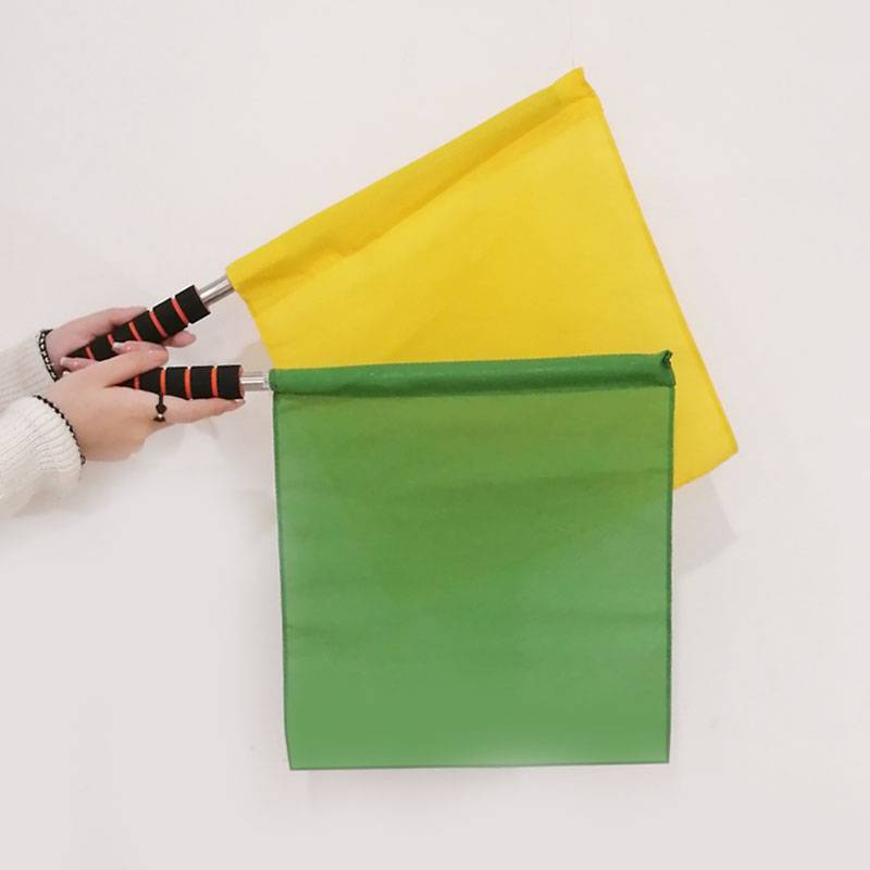 Signal flag double color (yellow+green)