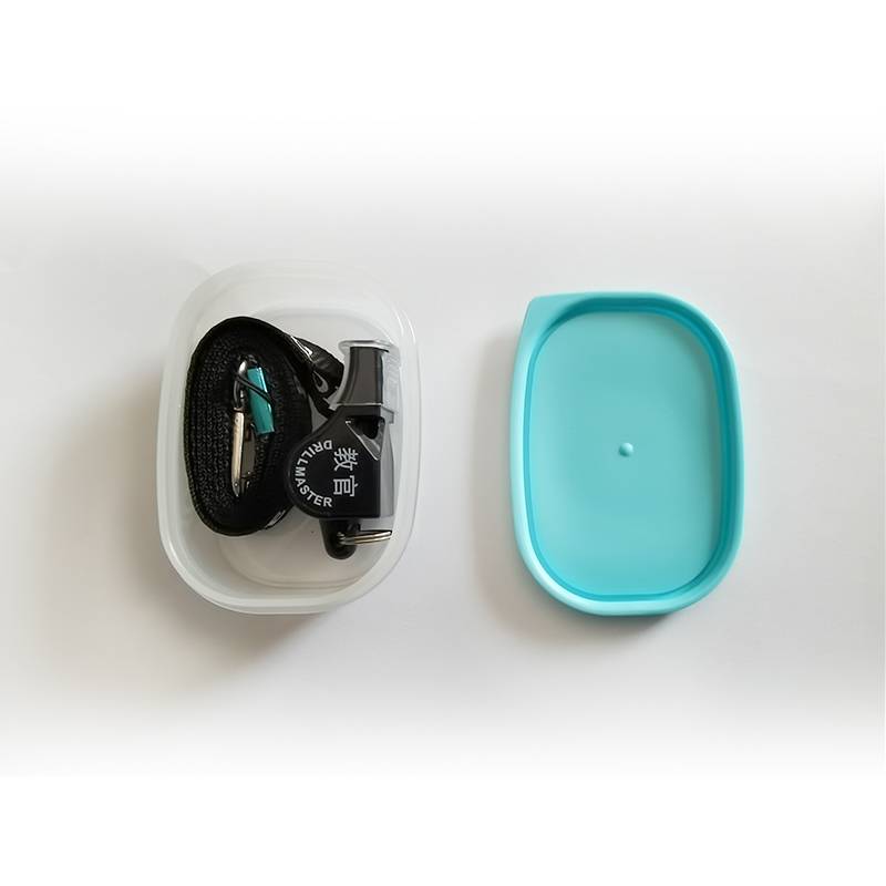 Instructor word whistle+box+mouth-+black latch rope