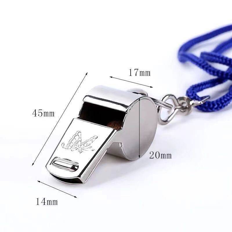 Butterfly whistling football referee with a supersonic field training professional metal whistle