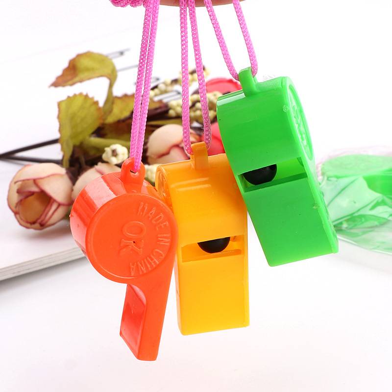 Children's sports goods plastic mouth whistle toys cheer referee whistle child toys