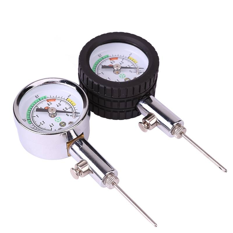 Ball pressure gauge basketball football pressure gauge metal football air pressure meter team school school gas pressure meter pointer type